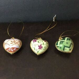 Gift box ornaments set of three by Valerie, Hope, Laughter and Abiding Faith